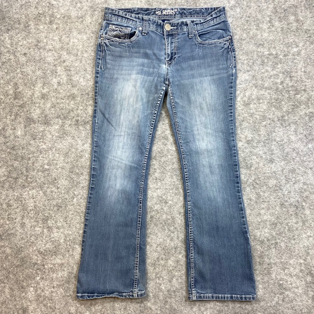 Short & Sexy Series Women's Size 11 Blue‎ Wash Bootcut Jeans Denim Pants